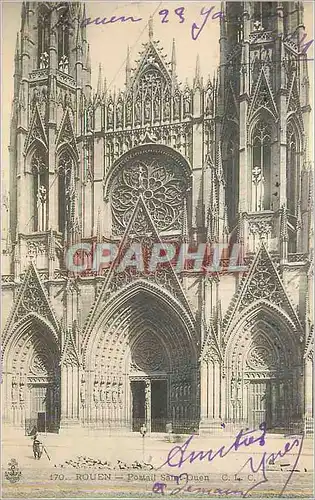 Cartes postales Rouen Portail Saint Ouen