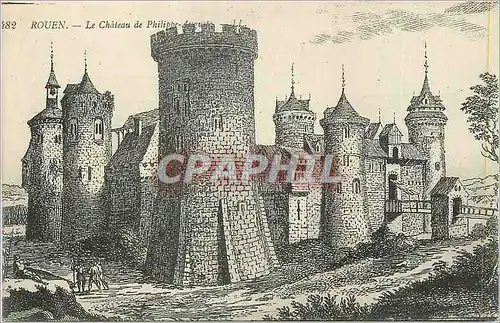 Cartes postales Rouen Chateau de Philippe Auguste
