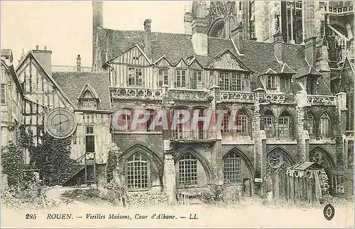 Cartes postales Rouen Vieilles Maisons Cour d'Albane