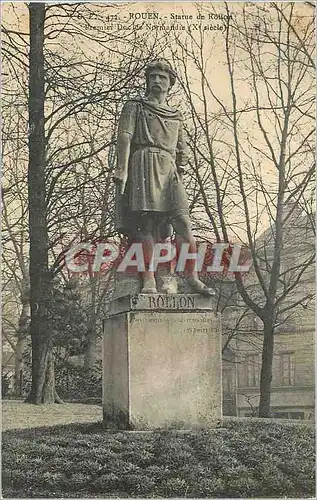 Cartes postales Rouen Statue de Rollon Premier Duc de Normandie