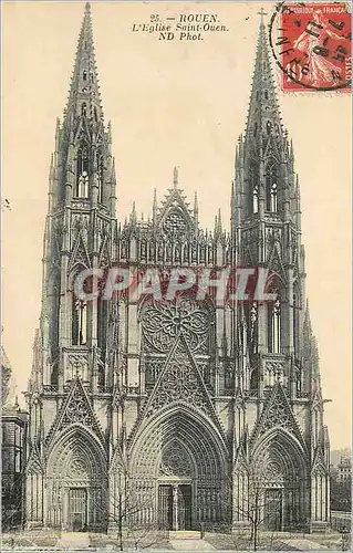 Cartes postales Rouen L'Eglise Saint Ouen