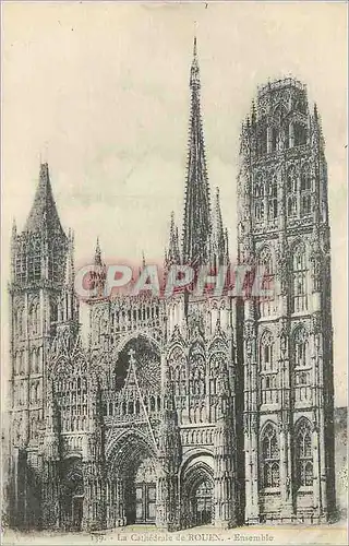 Cartes postales Cathedrale de Rouen Ensemble