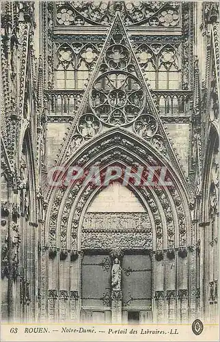 Cartes postales Rouen Notre Dame Portail des Libraires