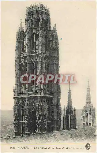 Cartes postales Rouen Le Sommet de la Tour de Beuvre