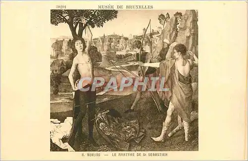 Cartes postales Musee de Bruxelles Memling Le Martyre de st Sebastien