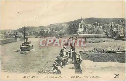 Cartes postales Le Treport Vue Prise du Phare Bateau