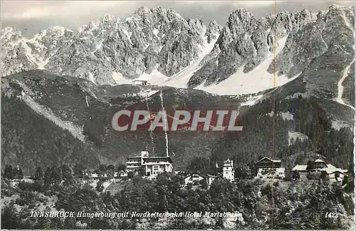 Moderne Karte Innsbruck Hungerburg mit Nordkettenbahn Hotel