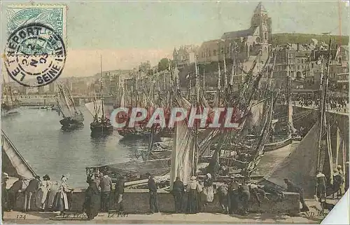 Cartes postales Le Treport Le Port Bateaux de peche