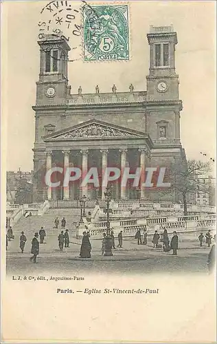 Cartes postales Paris Eglise St Vincent de Paul