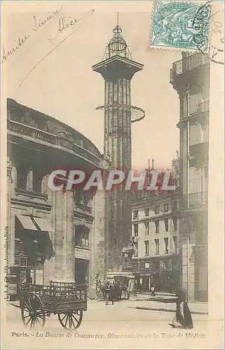 Cartes postales Paris La Bourse de Commerce Observation de la Tour de Medicis