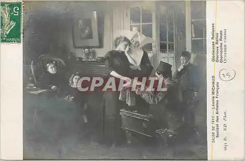 Cartes postales Salon de 1913 Leonie Michaud Societe des Artistes Francais Glorieuses Reliques