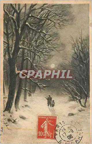 Cartes postales Foret sous la neige