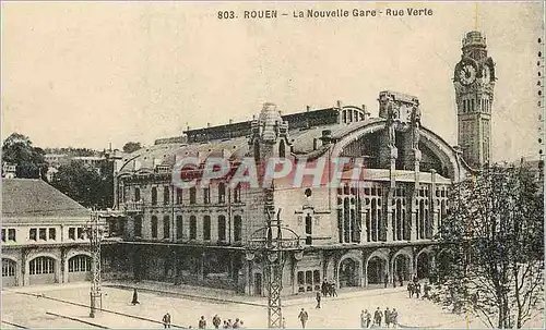 Cartes postales Rouen La Nouvelle Gare Rue Verte