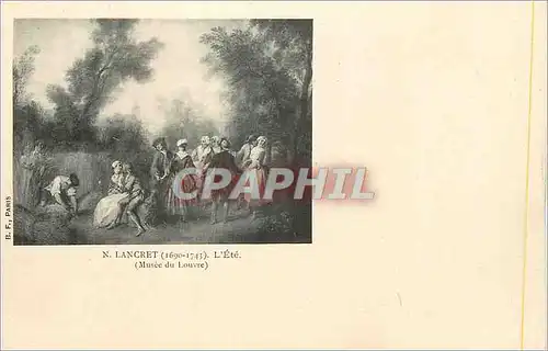 Cartes postales N Lancret (1690 1745) L'Ete (Musee du Louvre)