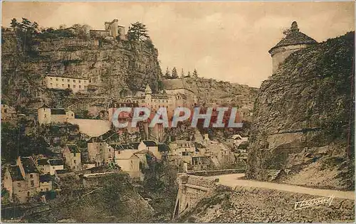 Cartes postales Rocamadour (Lot) Route de Cahors