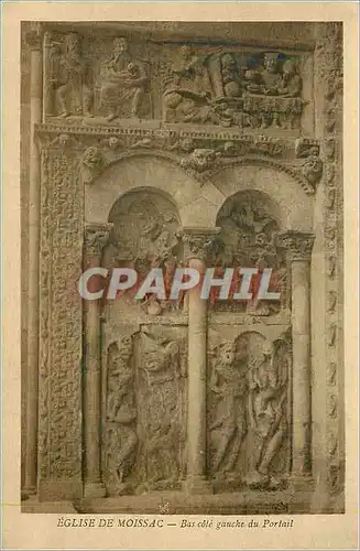 Cartes postales Eglise de Moissac Bas Cote Gauche du Portail