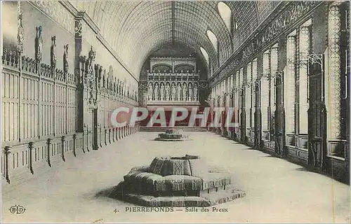 Cartes postales Pierrefonds Salle des Preux