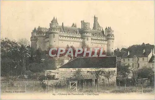 Ansichtskarte AK Chateau de Pierrefonds Cote Ouest