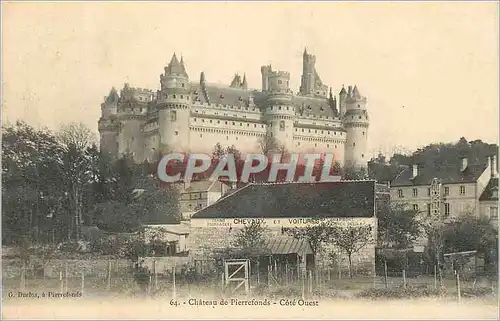 Cartes postales Chateau de Pierrefonds Cote Ouest