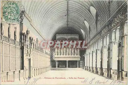 Cartes postales Chateau de Pierrefonds Salle des Preuses