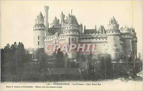 Cartes postales Pierrefonds Le Chateau Cote Nord Est