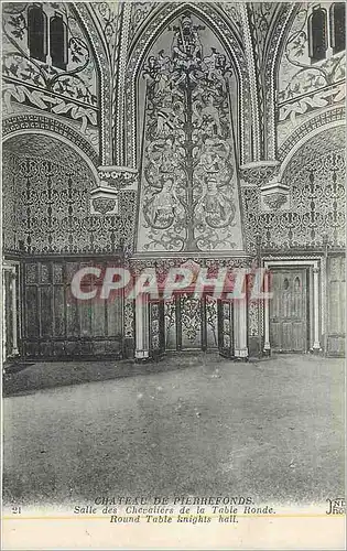 Ansichtskarte AK Chateau de Pierrefonds Salle des Chevaliers de la Table Ronde