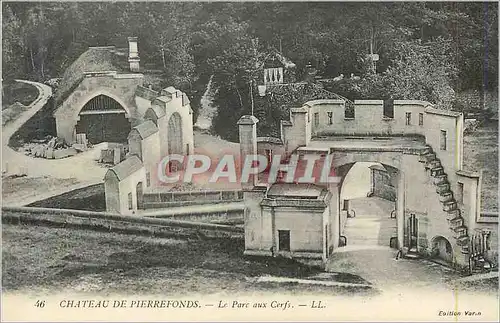 Cartes postales Chateau de Pierrefonds  Le Parc aux Cerfs