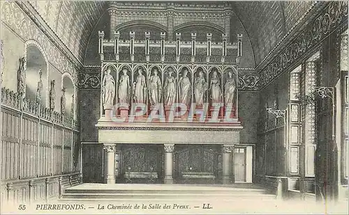Cartes postales Pierrefonds La Cheminee de la Salle des Preux