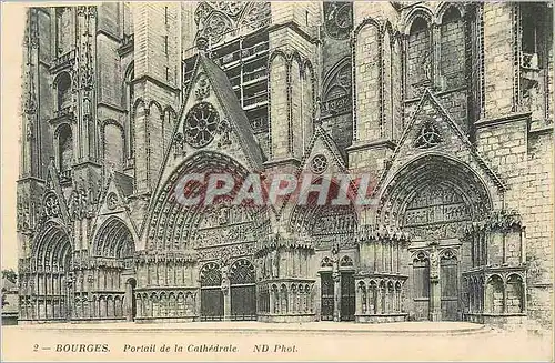 Cartes postales Bourges Portrait de la Cathedrale