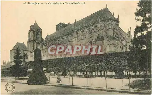 Ansichtskarte AK Bourges La Cathedrale Vue Laterale Sud