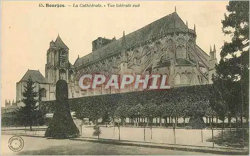 Cartes postales Bourges La Cathedrale Vue Laterale Sud