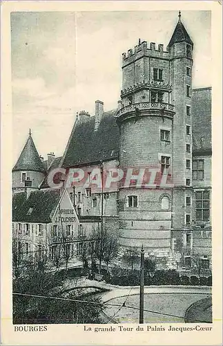 Ansichtskarte AK Bourges La Grande Tour du Palais Jacques Coeur