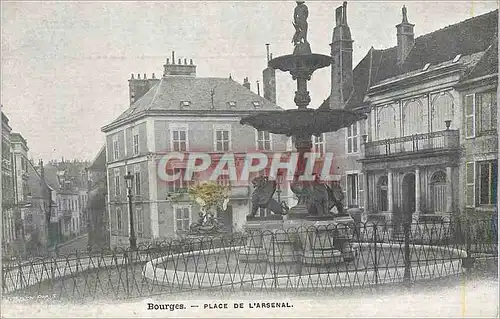 Cartes postales Bourges Place de l'Arsenal