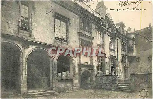 Cartes postales Bourges Hotel Lallemant