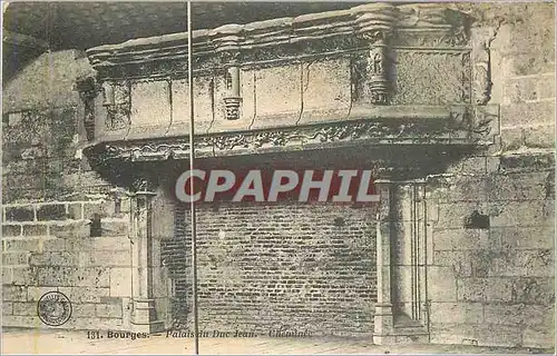 Cartes postales Bourges Palais Duc Jean Cheminee