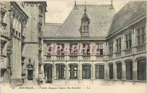 Cartes postales Bourges Le Palais Jacques Coeur Les Arcades