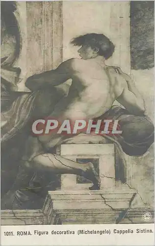 Ansichtskarte AK Roma Figura Decorativa (Michelangelo) Cappella Sistina