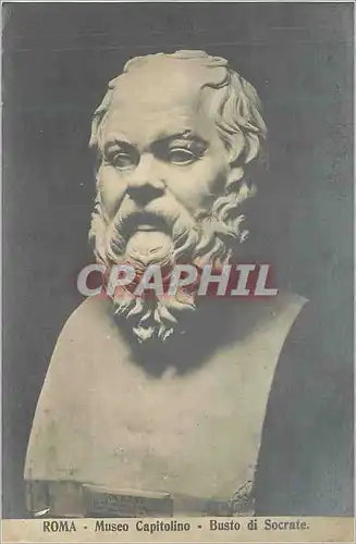 Ansichtskarte AK Roma Museo Capitolino Busto di Socrate