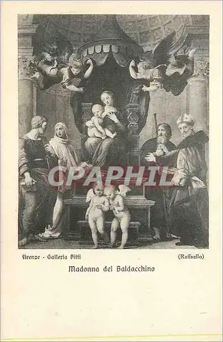 Cartes postales Firenze Galleria Pitti Madonna del Baldacchino