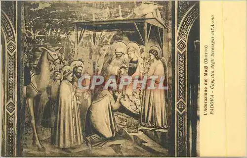 Cartes postales L'Adorazione di Magi (Giotto) Padova Cappella Degli Scovegni all Arena