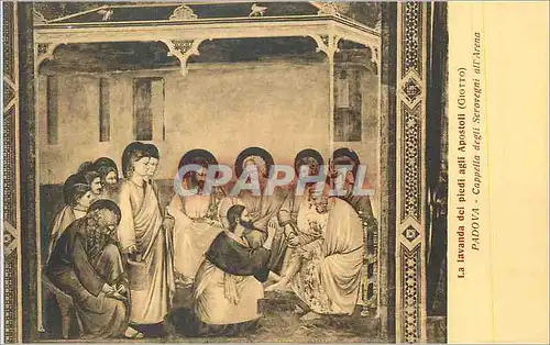 Cartes postales La Lavanda Dei Piedi Agli Apostoli (Giotto) Padova Cappella Degli Scovegni All Arene