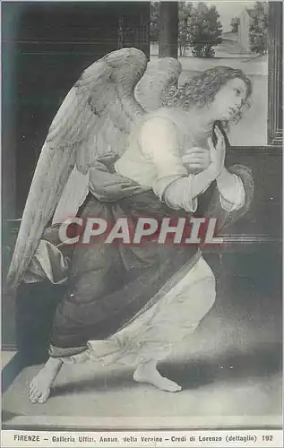 Cartes postales Firenze Galleria Uffizi Annun Della Vergine Credi di Lorenzo (Dettaolio)