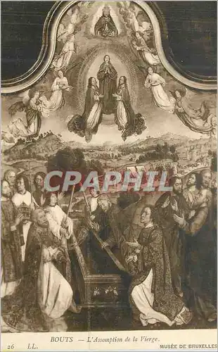 Cartes postales Bouts L'Assomption de la Vierge Musee de Bruxelles