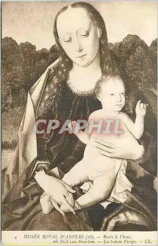 Cartes postales Musee Royal d'Anvers (73) De Vos Martin Le Vieux La Sainte Vierge