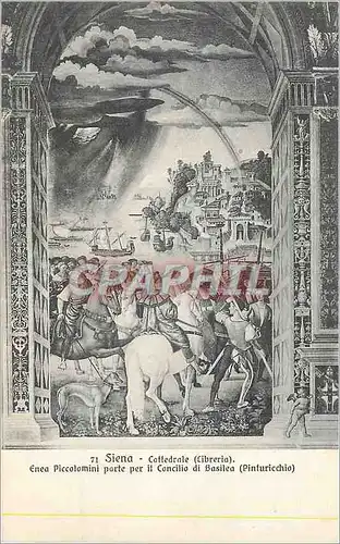 Cartes postales Siena Cattedrale (Cibreria) Enea Piccolomini Porte Per il Concilio di Basilea