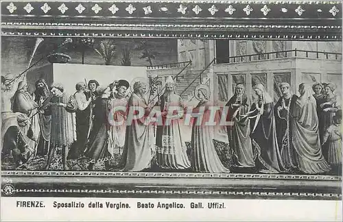 Cartes postales Firenze Sposalizio Della Vergine Beato Angelico Gall Uffizi