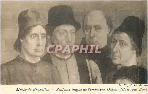 Cartes postales Musee de Bruxelles Sentence Inique de l'Empereur Othon (Detail) par Bout
