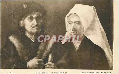Cartes postales Gossert A Man and Wife The National Gallery (London)