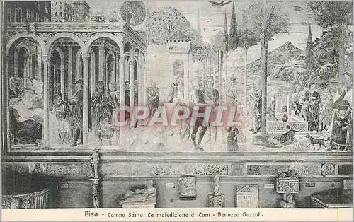 Cartes postales Pisa Compo santo La Maledizione di Cam Benozza Gozzoli