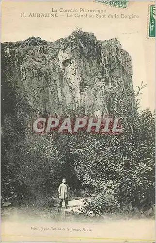 Ansichtskarte AK La Correze Pittoresque Aubazine Le Canal au Saut de la Bergere